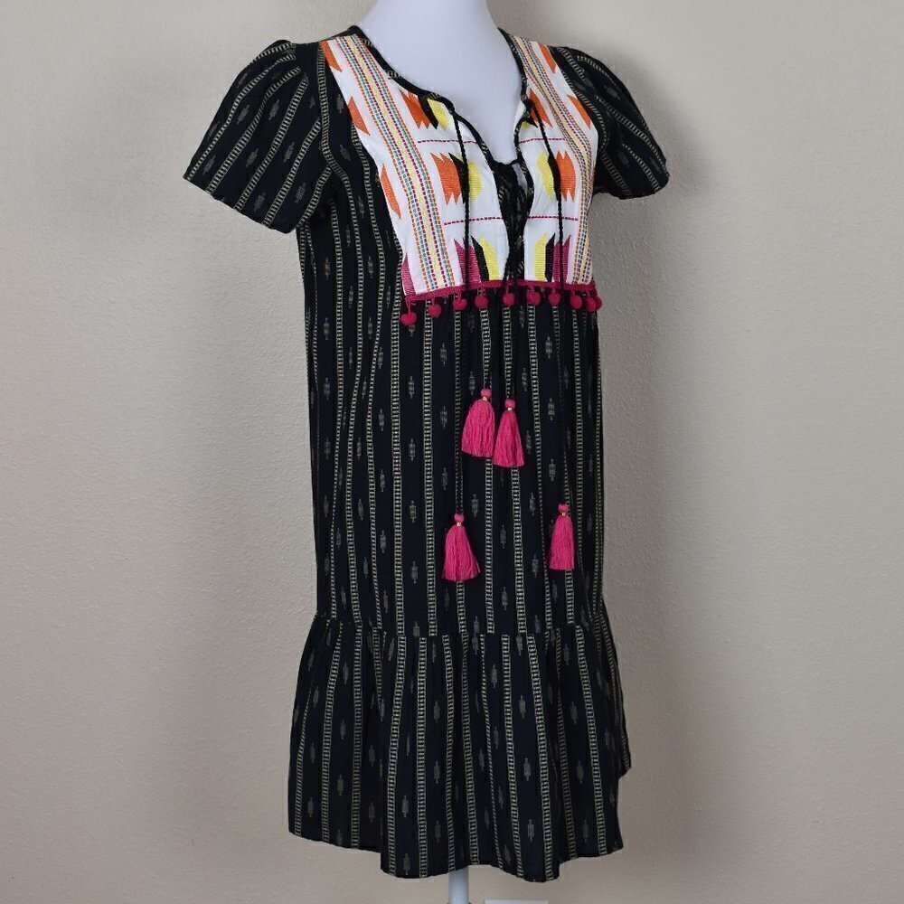 THML Embroidered Jacquard Boho Dress NEW Small - Picture 6 of 8
